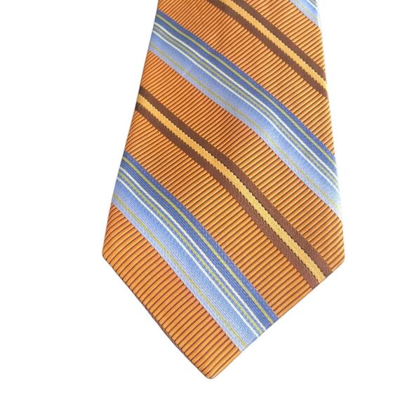 Robert Talbott Best of Class James LTD 100% Silk Neck Tie Orange - Picture 2 of 4